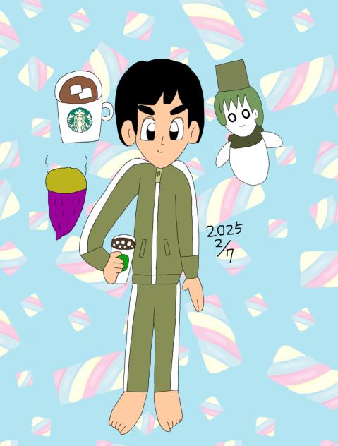 自身のイラスト