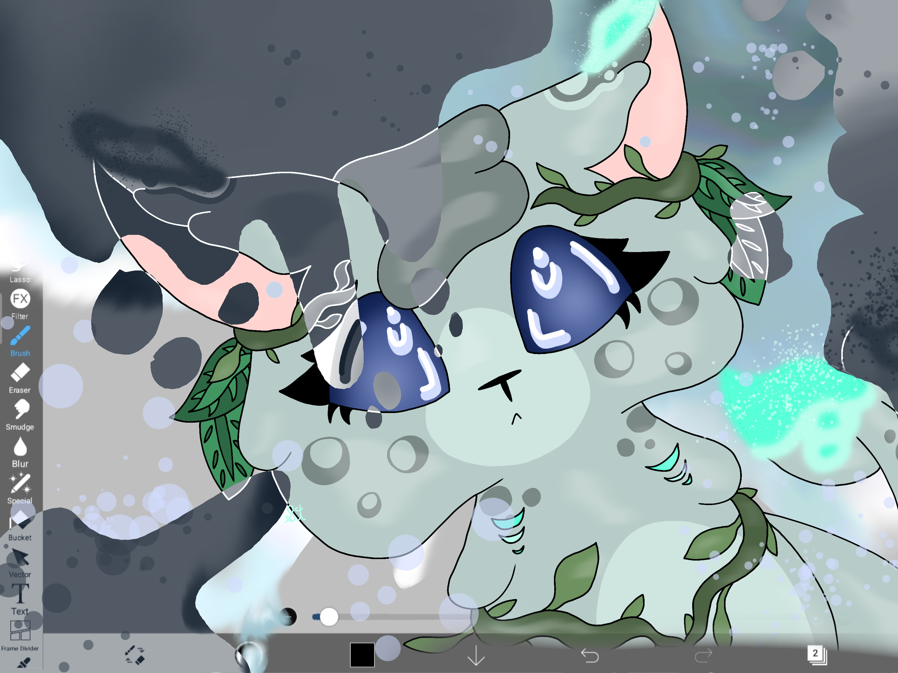 Breaking through the 4th sea wall - ibisPaint