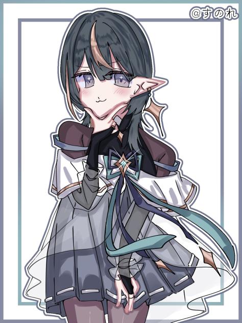 すのれ様の線画を塗りました！！