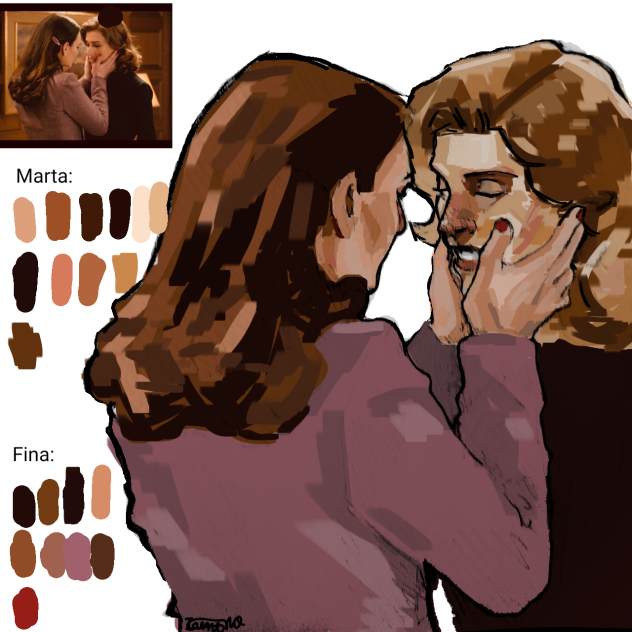 Marta and Fina digital art