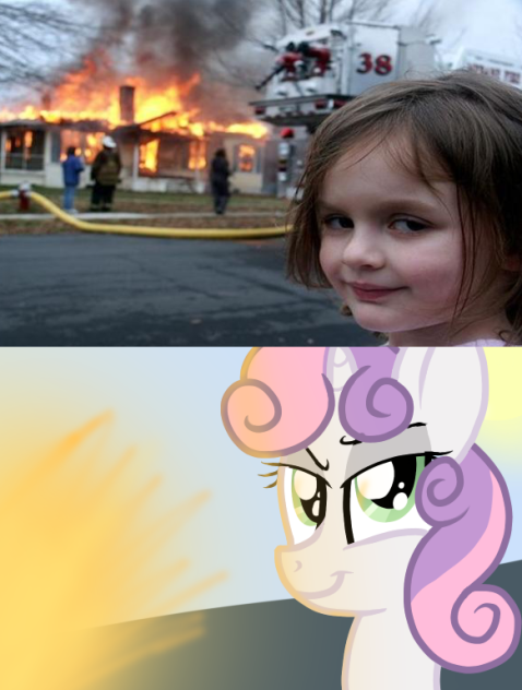 fire girl meme (sweetie belle) speedpain