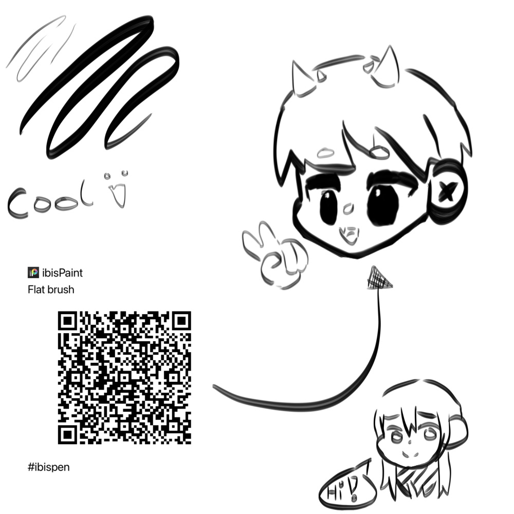 Flat brush - ibisPaint