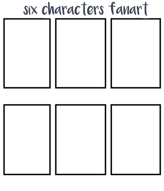 give me six characters to draw fanart of - ibisPaint