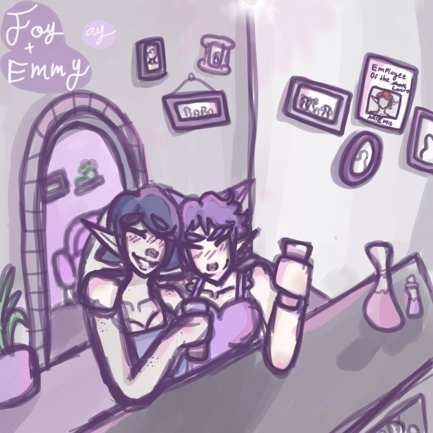 drinking buddies - ibisPaint