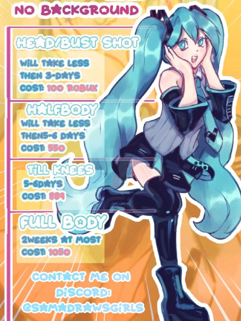 Robux commission open!