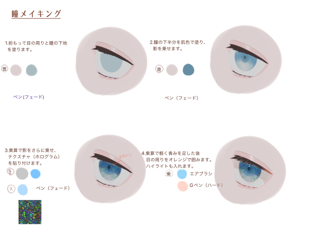 瞳メイキング①