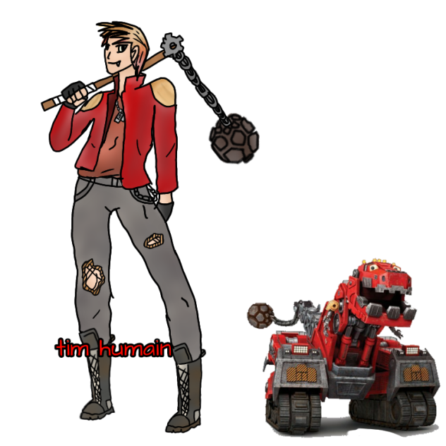 Tim dinotrux en humain