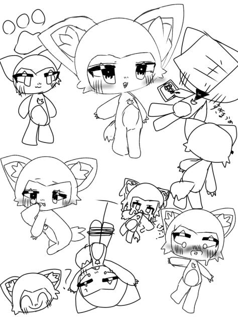 ケモが.....描きたかった............