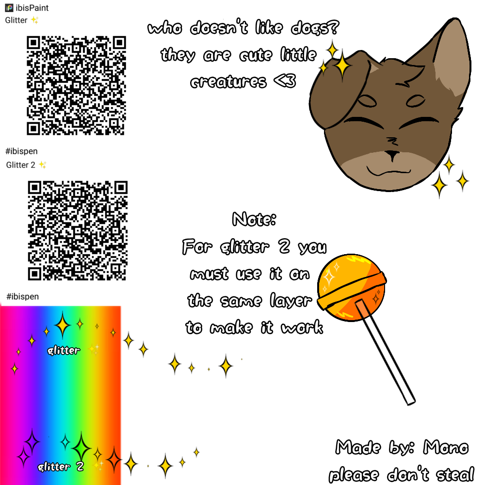 Glitter sparkly effect pens - ibisPaint
