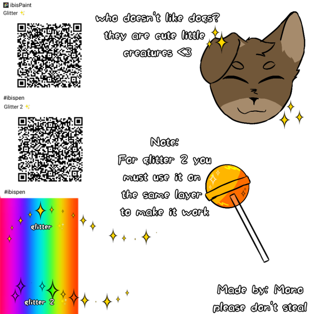 Glitter sparkly effect pens - ibisPaint