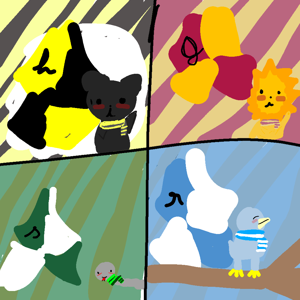 pets dos protagonistas - ibisPaint