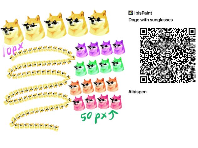 doge with sunglasses brush🕶️