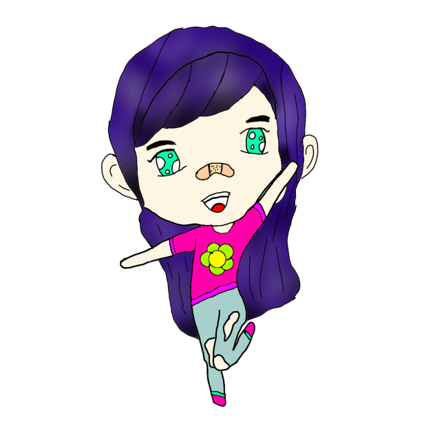 cute little girl - ibisPaint