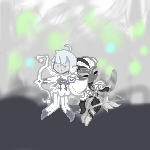 Silver bell and Mercurial knight FANART!