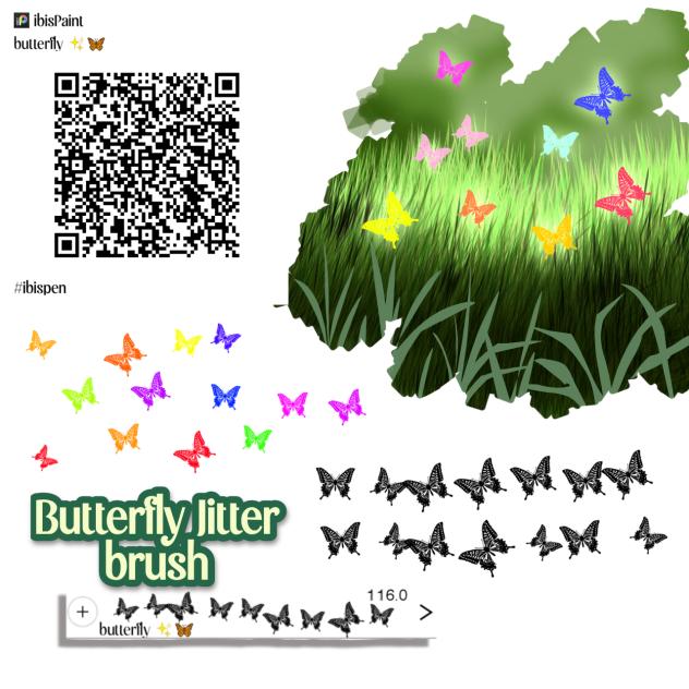 Jitter butterfly 🦋 brush 🖌️