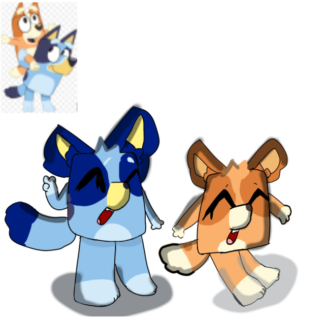 Bluey and bingo in my style