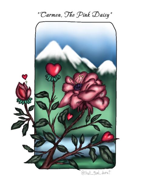 Carmen, the pink daisy