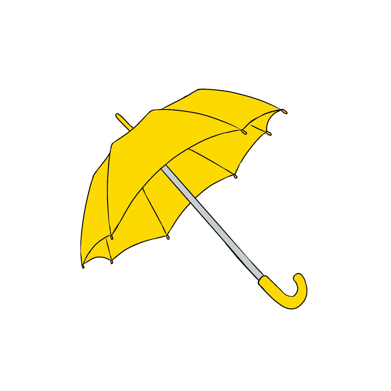Yellow Umbrella (4) ibisPaint
