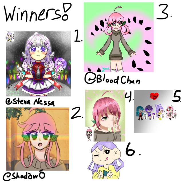 Fanart Winners (Late) - ibisPaint