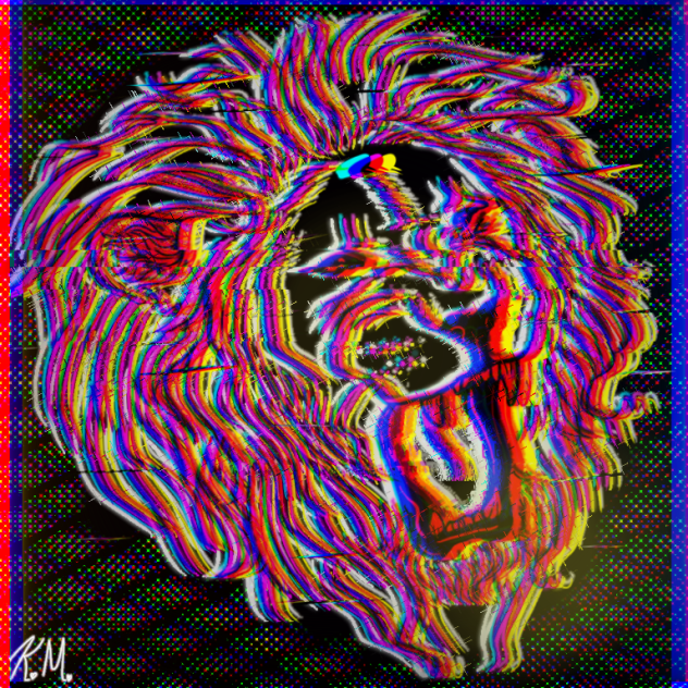 Glitched Lion