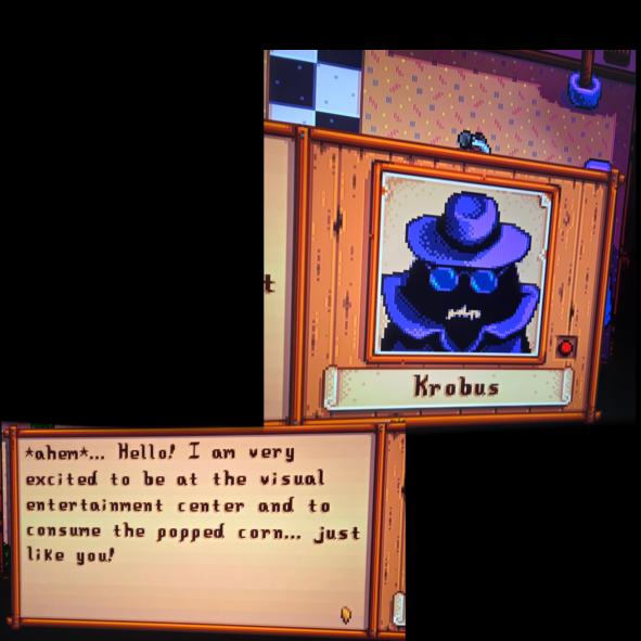 took krobus to the movies