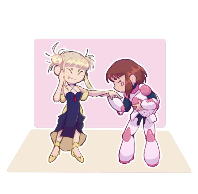 knight in Pink armor #mha #togachako