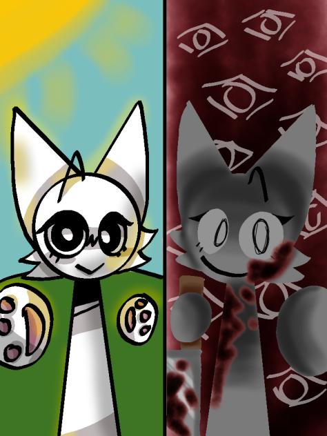 Normal Wenda and horror Wenda sprunki