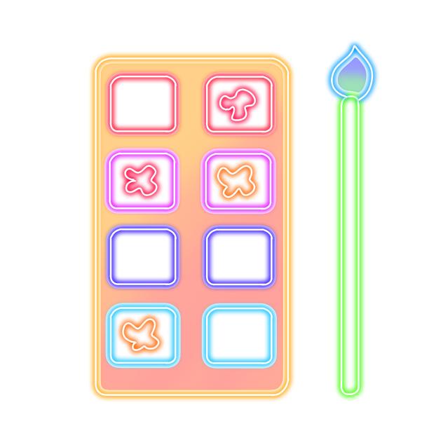 Color palette neon 3
