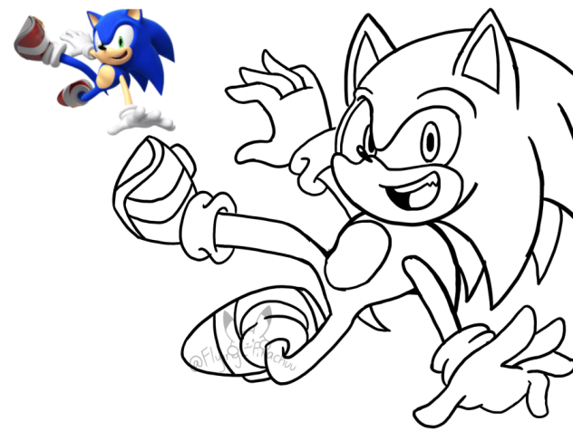 Terrible Sonic doodle