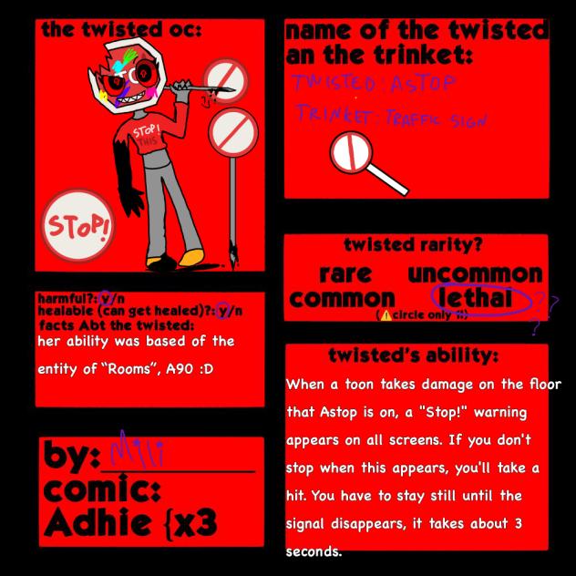 Twisted oc for poppy bubble land