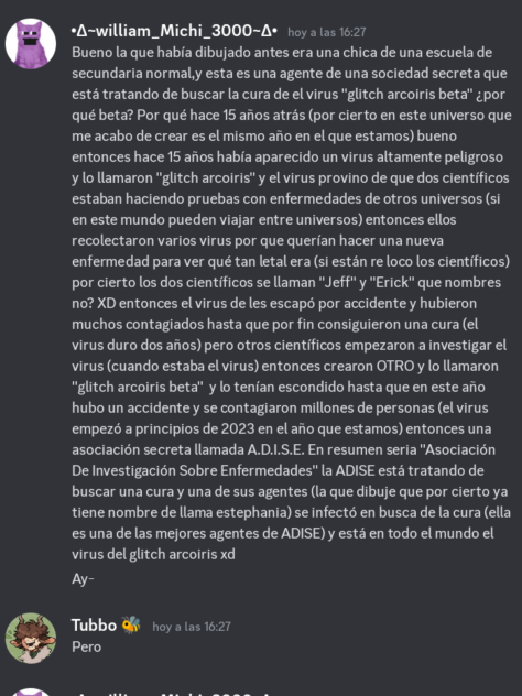 el Lore de unos dibujos recientes