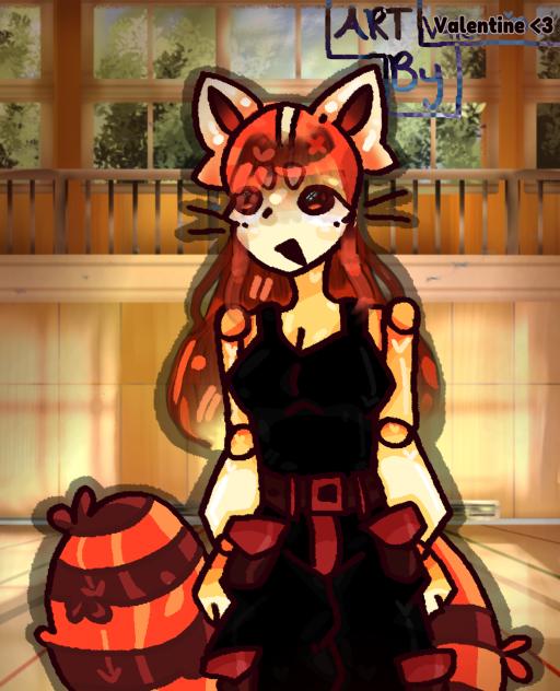 Drawing a Red Panda Girl❤️🧡💛