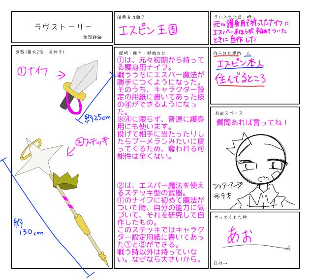 キャラボ(武器)