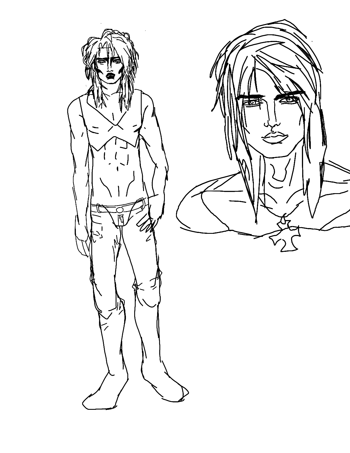 some 80's goth guy - ibisPaint