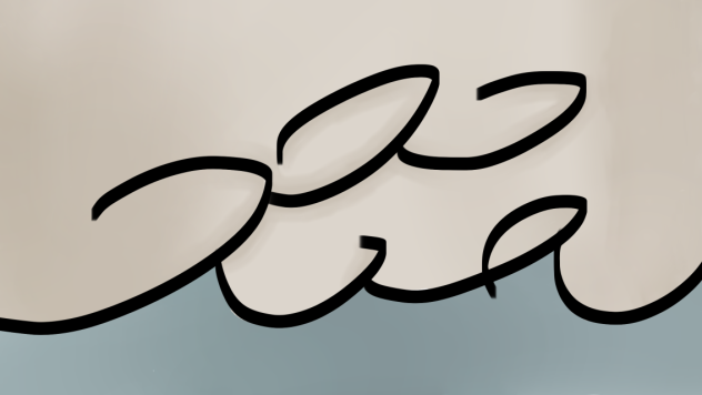 Attempt of puffy cloud