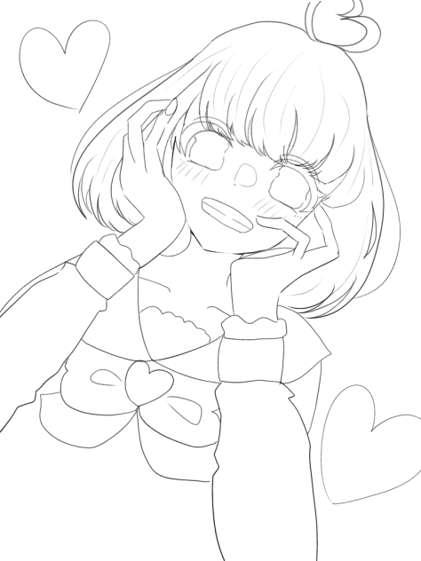 線画だよぉー！