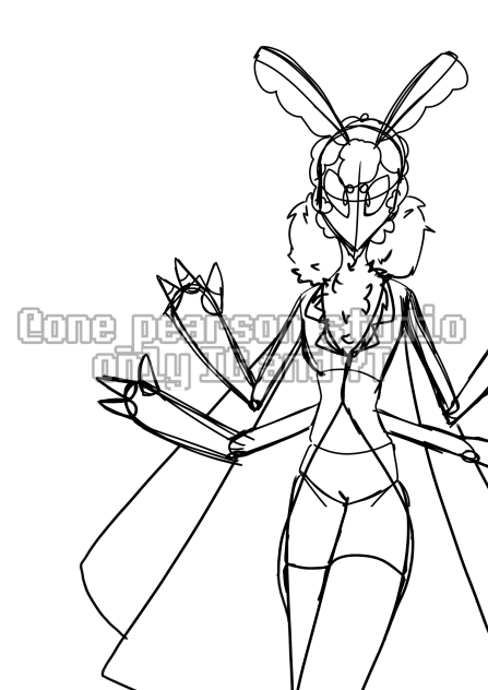 Moth random oc that spawned at 4am WIP
