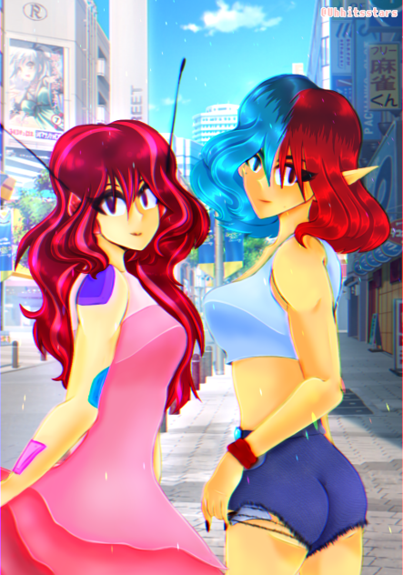 Shopping with the girls