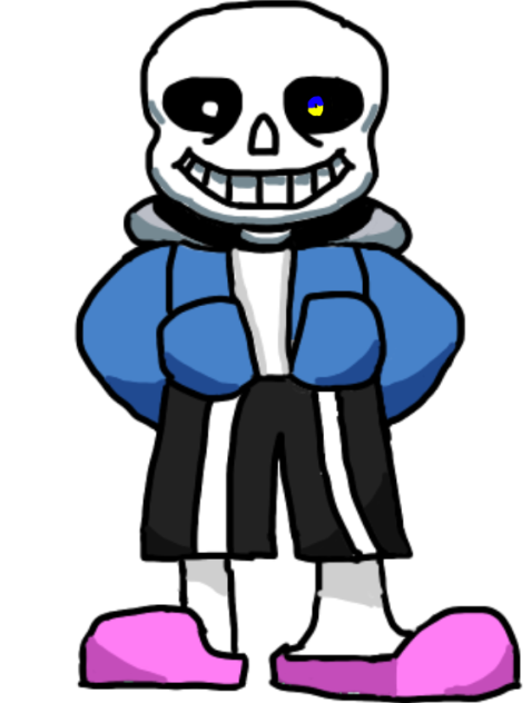 Sans glowing eye