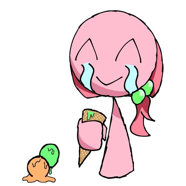 暑くて溶けた