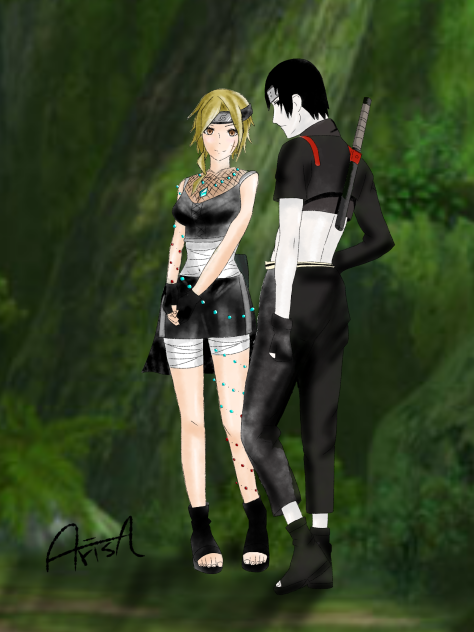 NARUTO オリキャラアリサ＆サイ