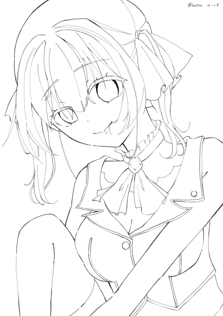 マリン船長　線画