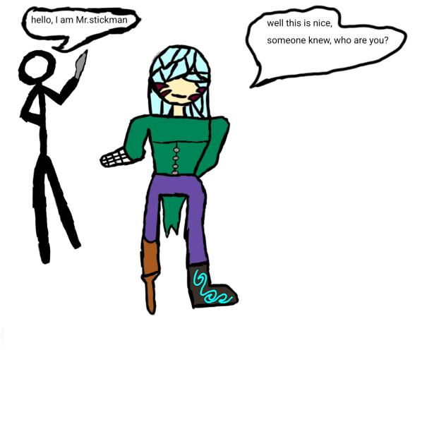 human and stickman