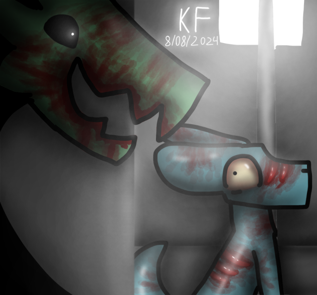 (BLOOD WARNING) lizards (Rainworld)