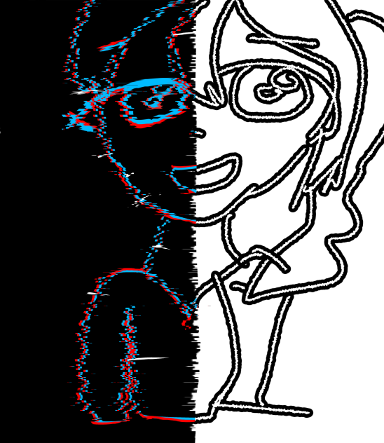 グリッチ✖️ふつう