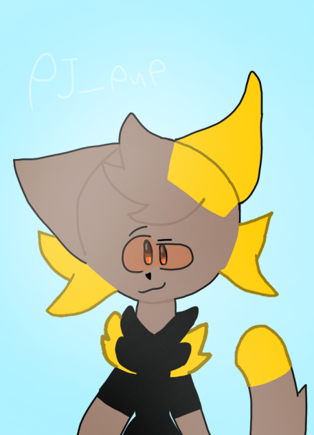 My cat with golden ( oc! )