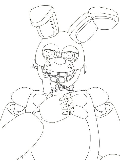 Yellow Rabbit's Flame Coloring Page