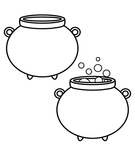 大釜　モノクロ