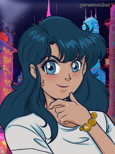 Garota anime dos anos 80.