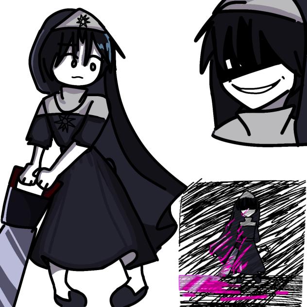 Nun time doodle